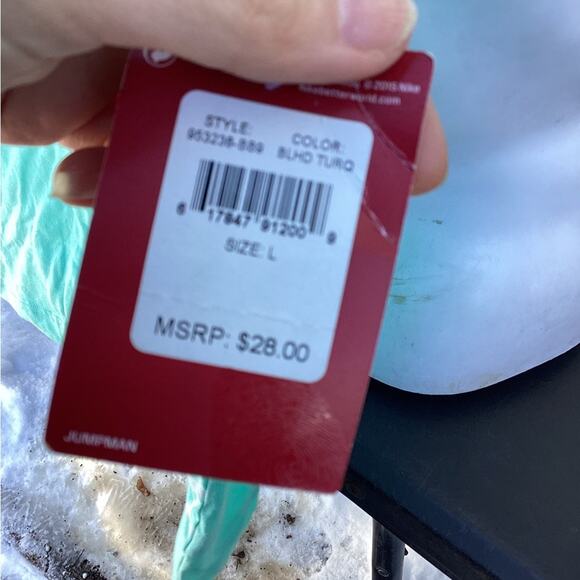 ~Nike Youth Boys new  L Jordan Sea Foam Logo Sleeveless Tank - Picture 3 of 5